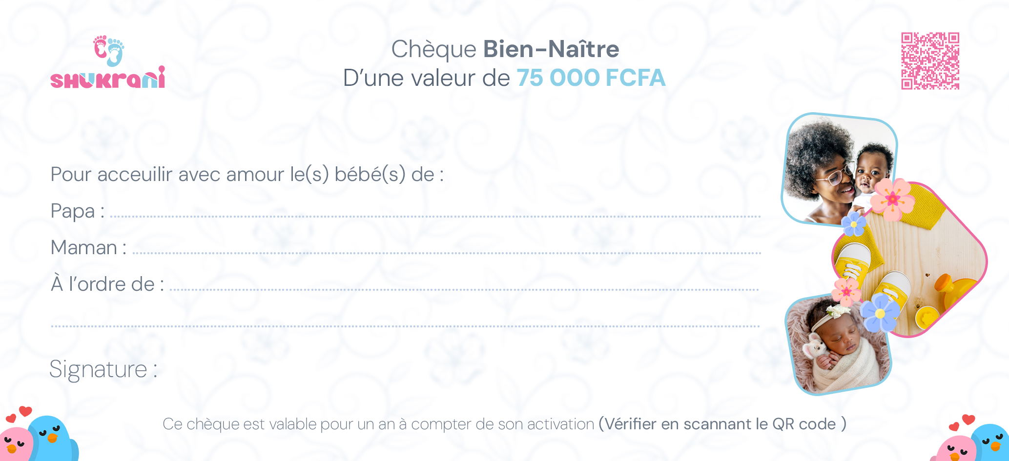 Chèque "Bien-Naître"